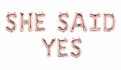 Rose all Day Rose Gold 16" Balloon Banner | Multiple phrases!